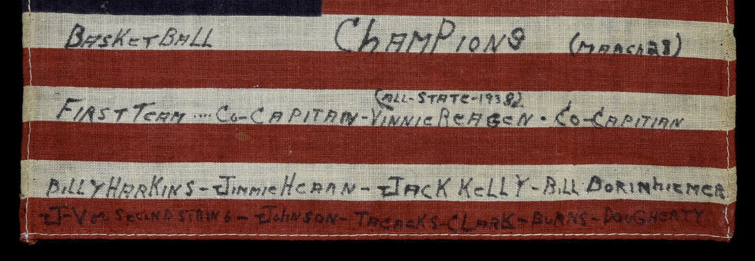 5. Antique St. Peter's High Basketball Flag.jpg