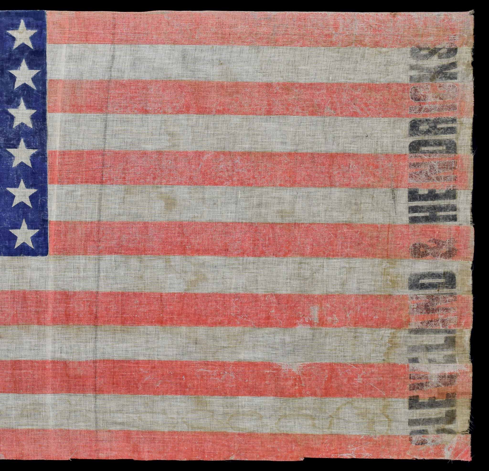 36 Star Cleveland & Hendricks Antique Campaign Flag-6.jpg