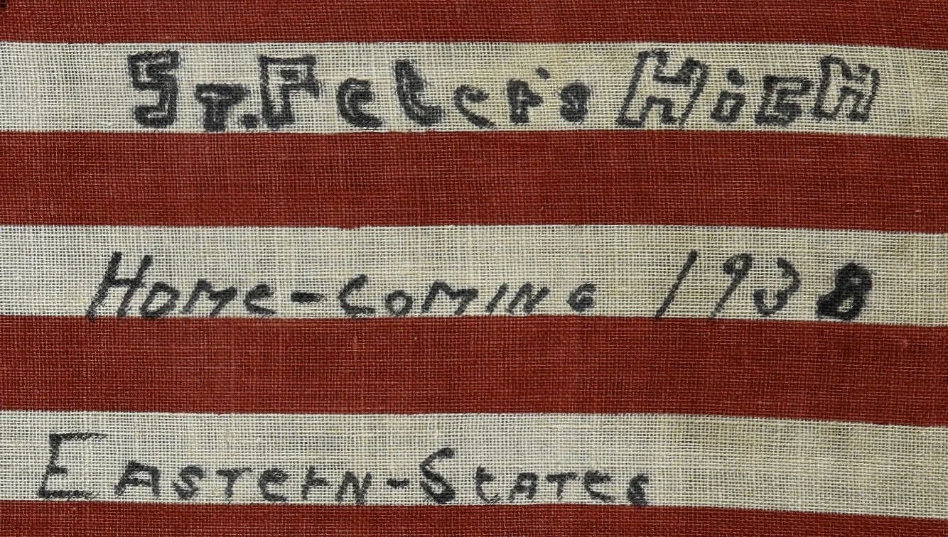 4. Antique St. Peter's High Basketball Flag.jpg