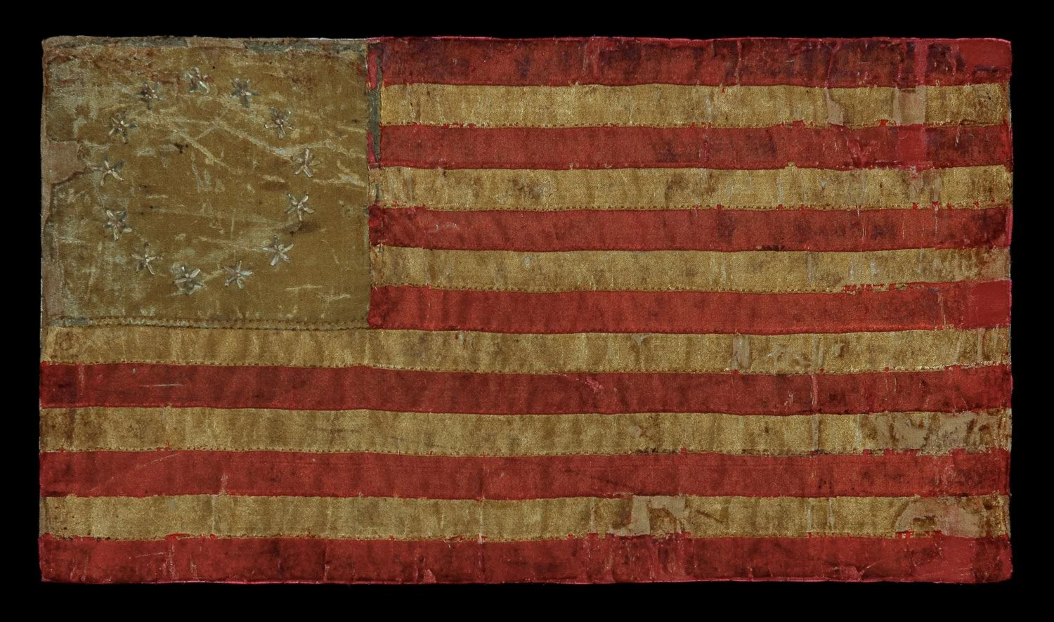 13 Star Antique Flag | Made by Descendants of Betsy Ross in Independence Hall | Features the Iconic Betsy Ross Pattern | Circa 1895–1913