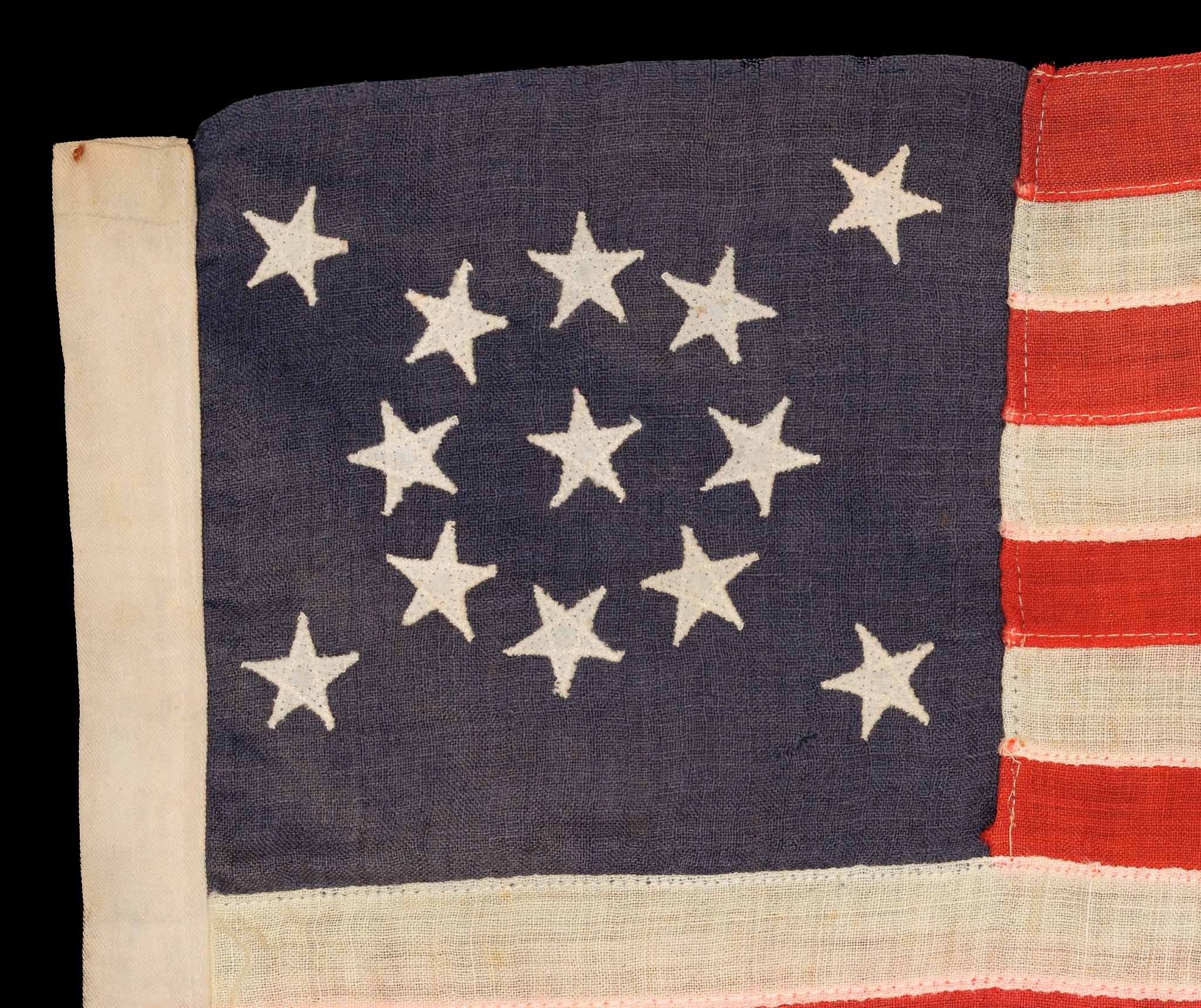 13 Star Antique Parade Flag with Medallion Configuration-3.jpg