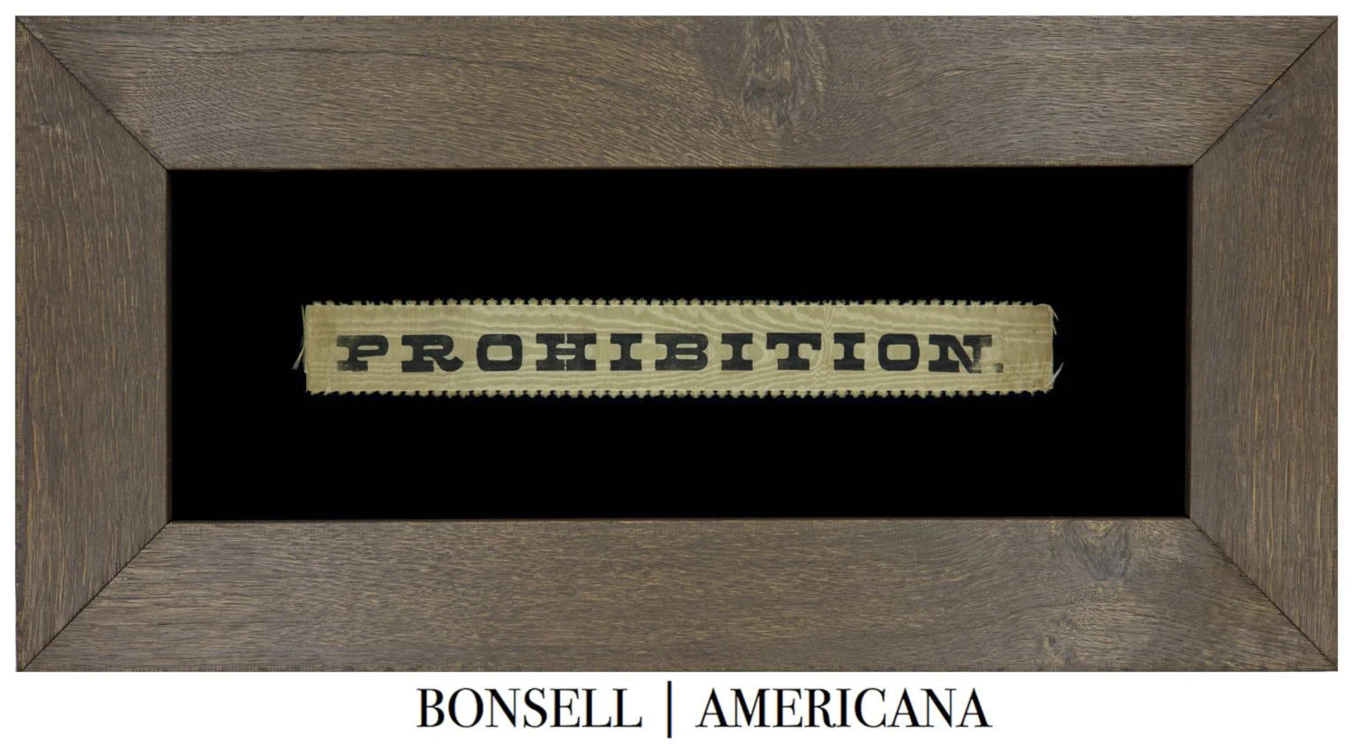 Antique Prohibition Support Ribbon | A Symbol of the Temperance Movement and Early 20th Century Activism | Circa 1893-1919