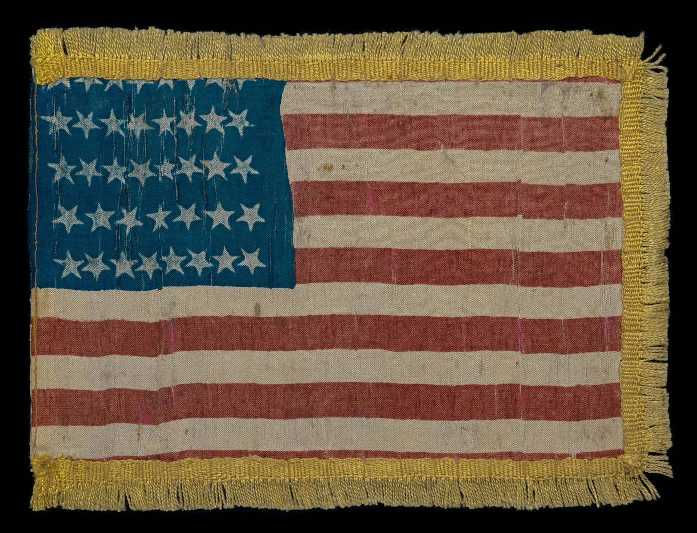 39 Star Antique American Flag | The First Example We Have Encountered in this Form | Circa 1876-1889