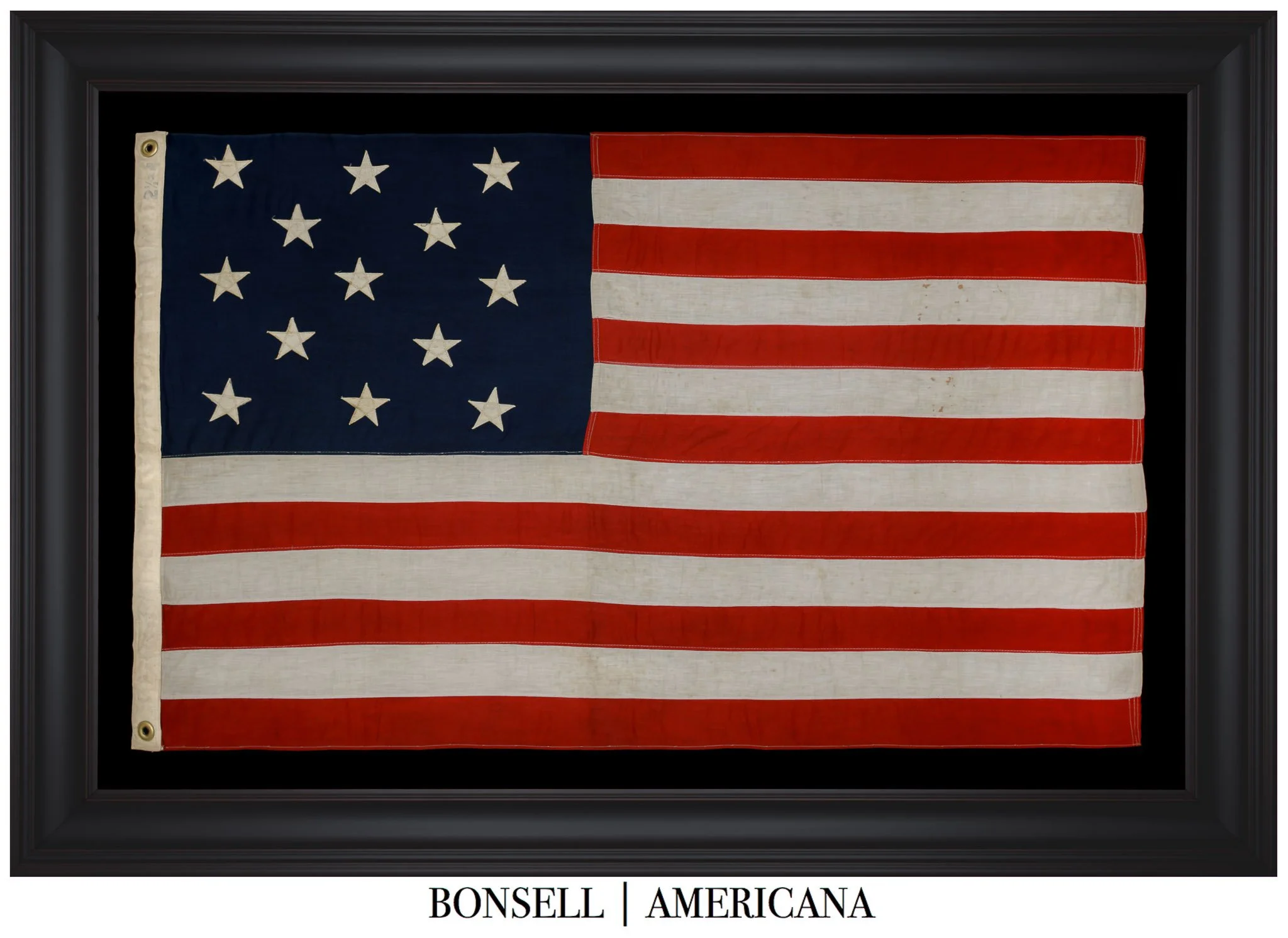 Attractive 13 Star Antique US Flag with a 3-2-3-2-3 Pattern | Ideal Display Size | Circa 1900-1940