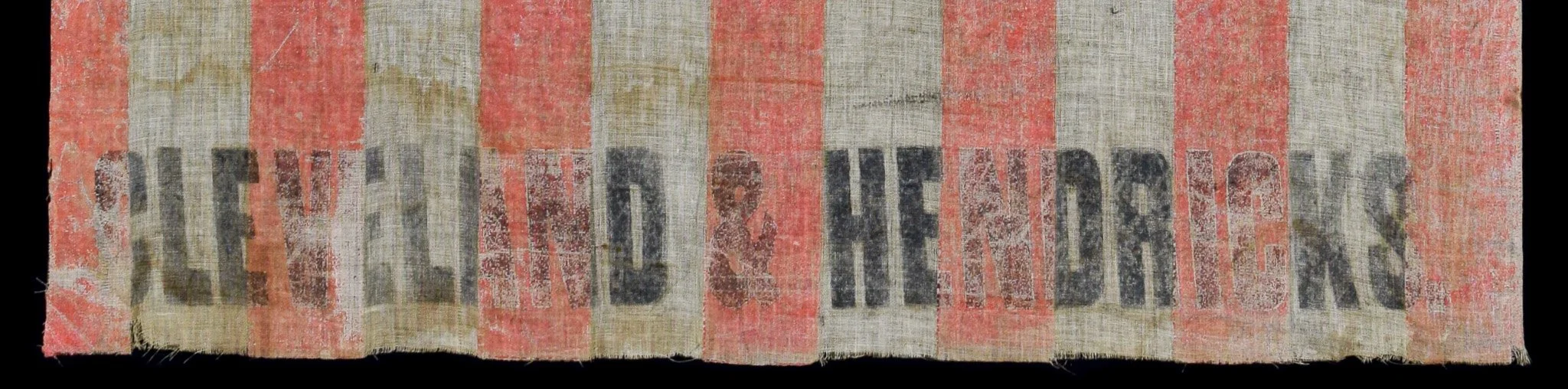 36 Star Cleveland & Hendricks Antique Campaign Flag-7.jpg