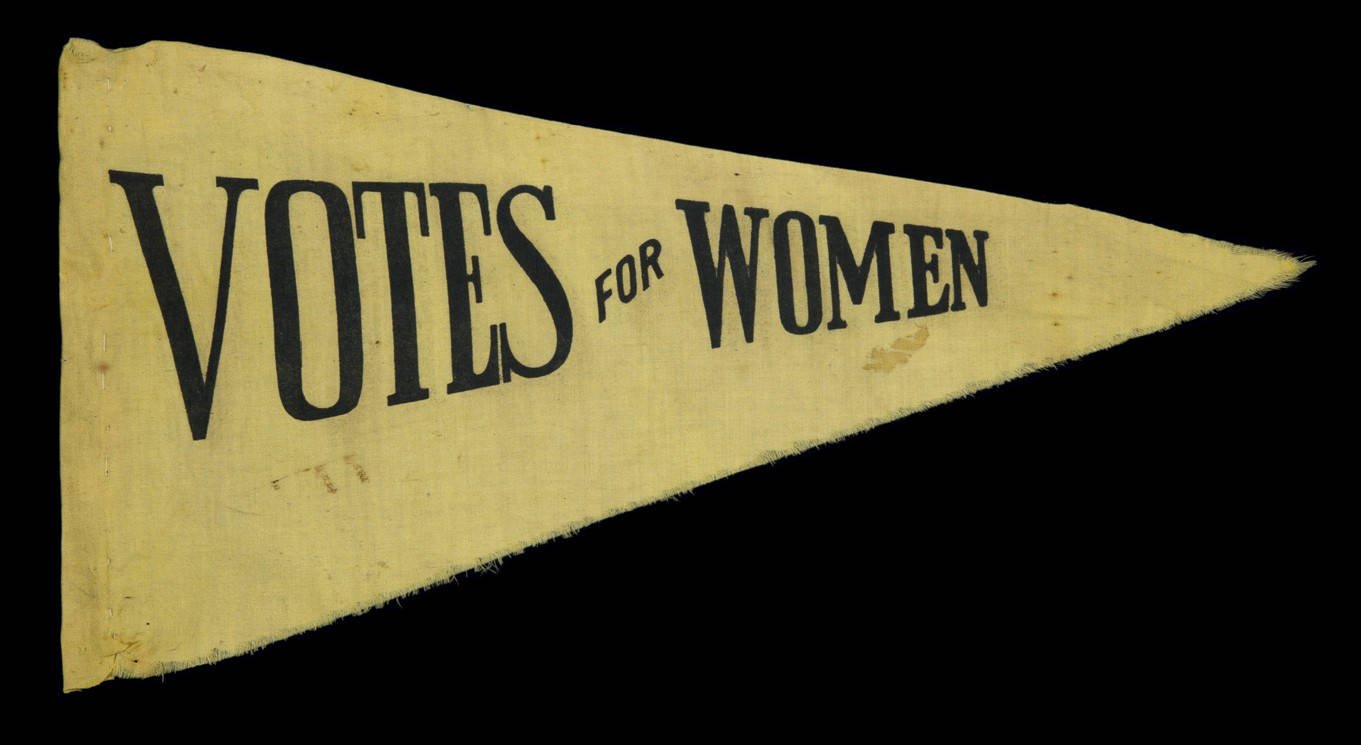 Rare Antique Votes for Women Suffrage Pennant | A Symbol of the Women’s Rights Movement | Circa 1910-1920