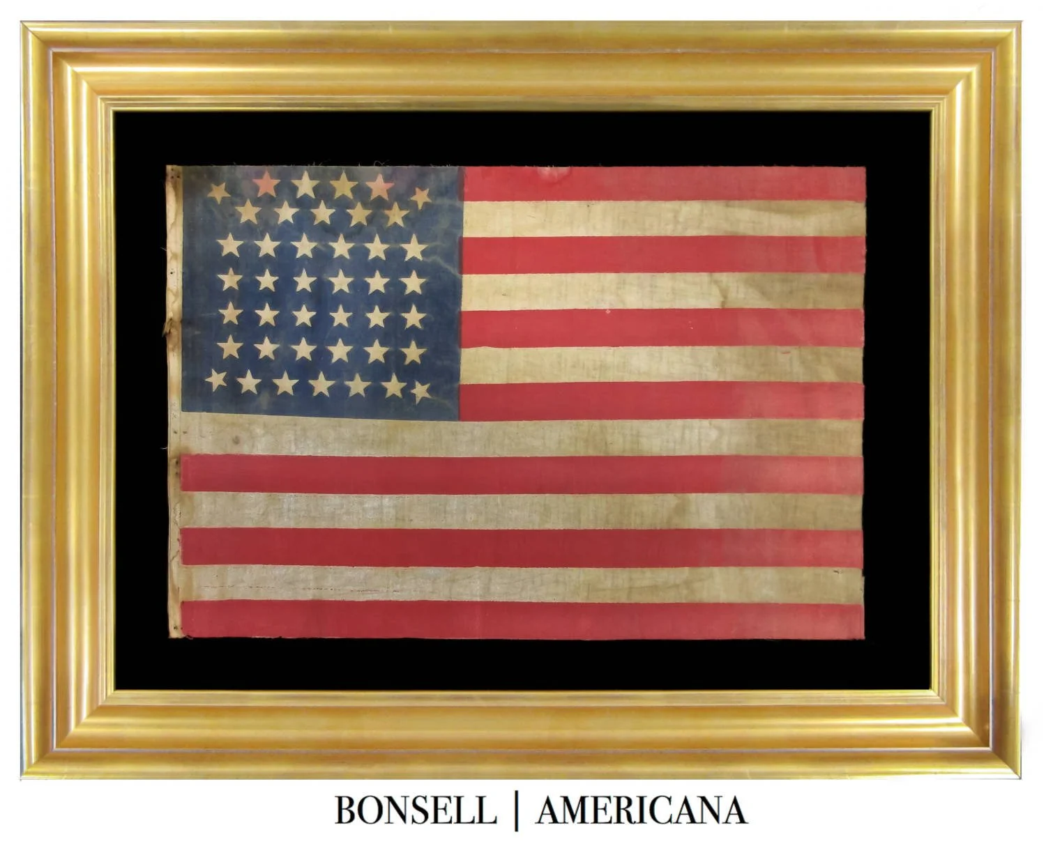 42 Star Antique Flag with a Beehive Star Pattern | One of the Rarest of All Patterns | Washington Statehood | Circa 1889-1890