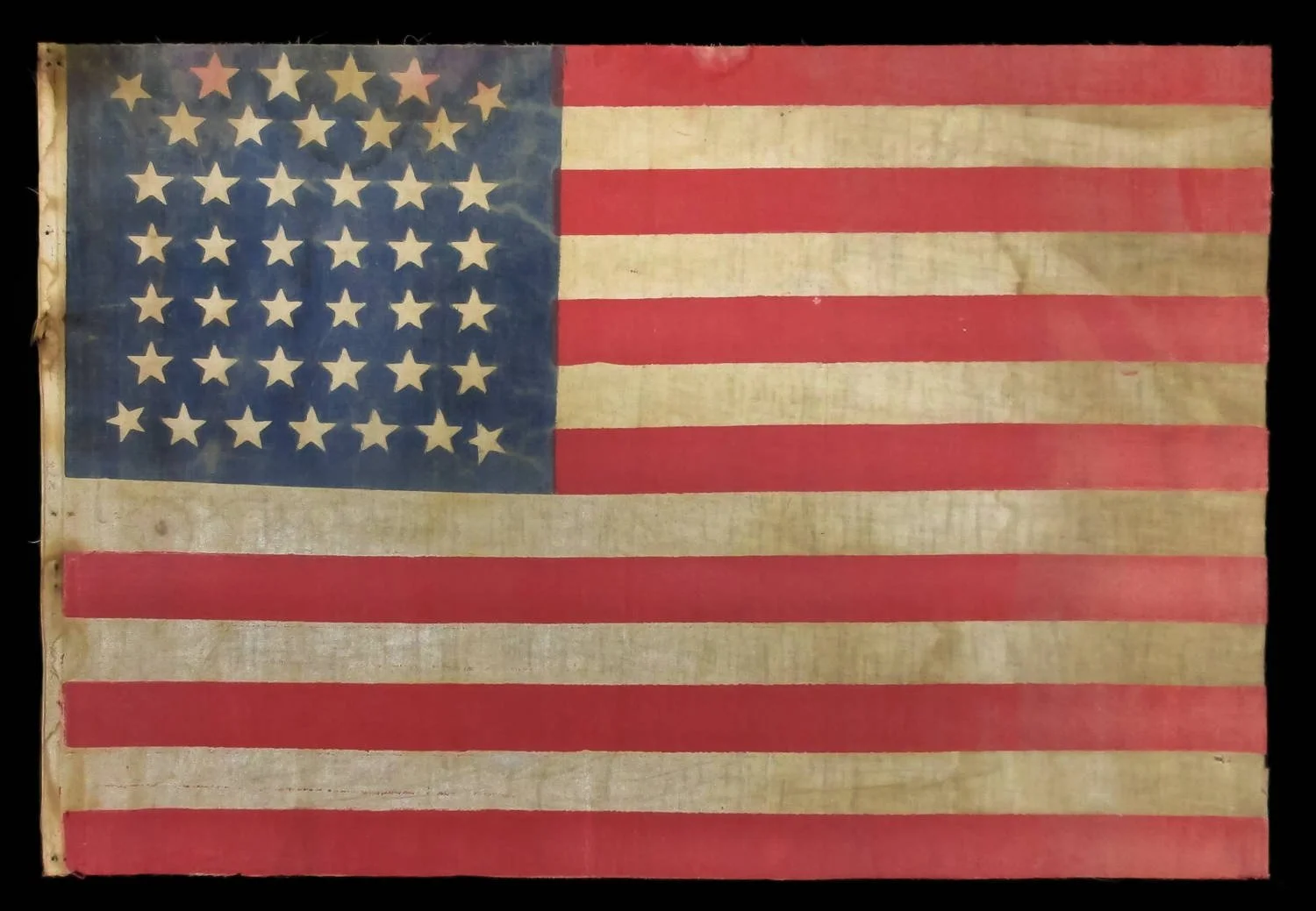 42 Star Antique Flag with a Beehive Star Pattern | One of the Rarest of All Patterns | Washington Statehood | Circa 1889-1890