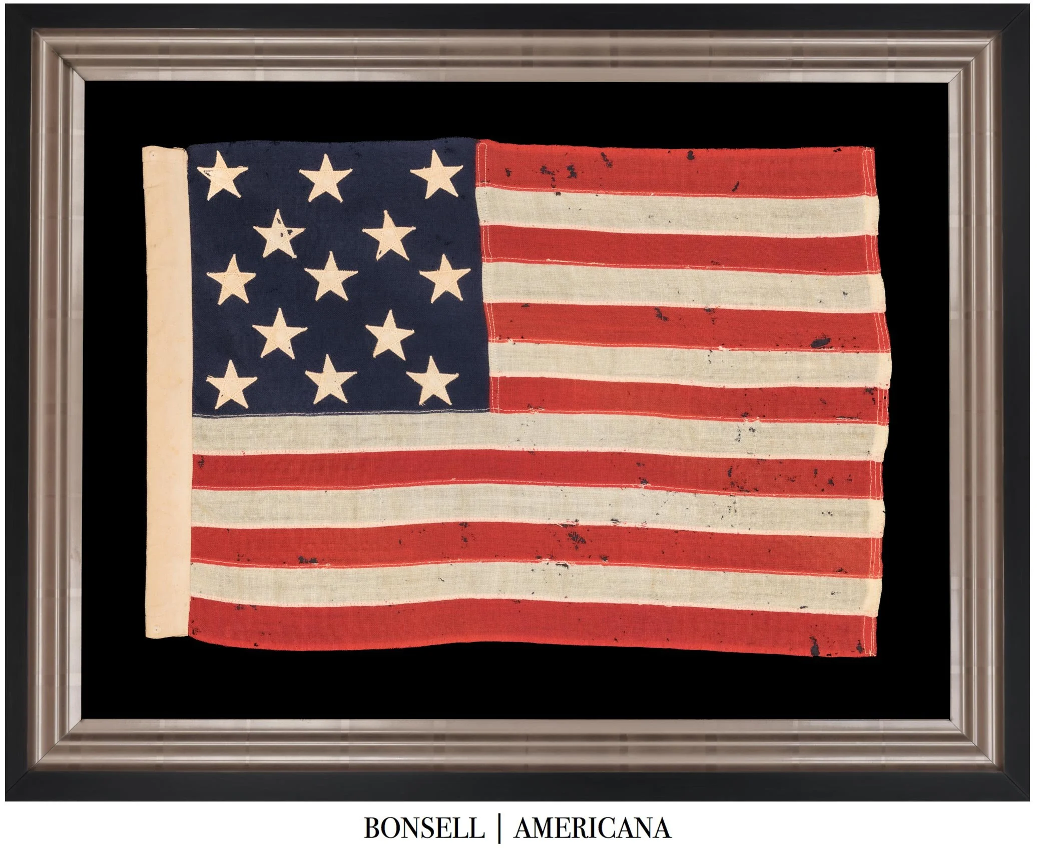 Rare Small Scale 13 Star Antique American Flag | Hopkinson Pattern | Circa 1895-1926