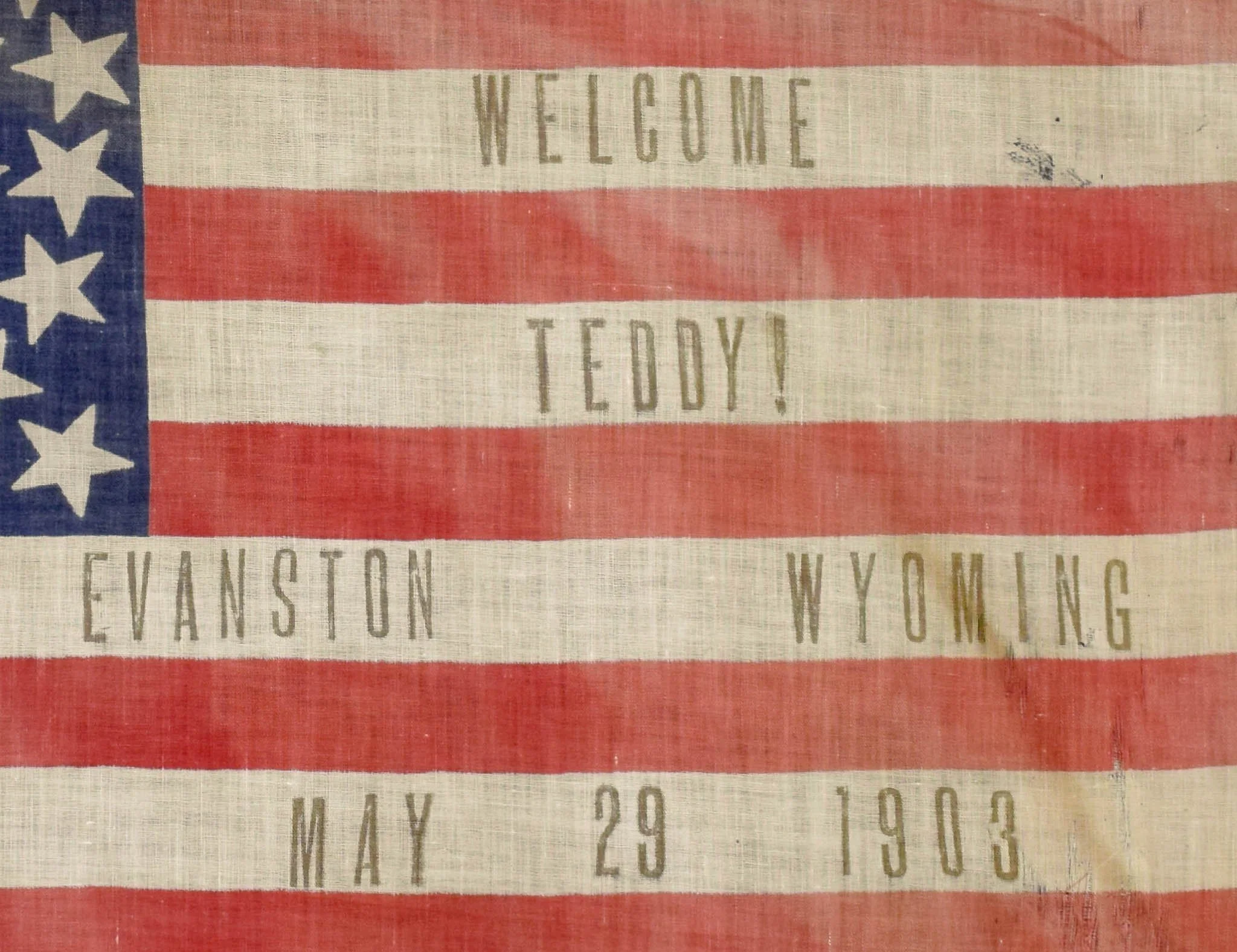 45 Star Antique Flag with Welcome Teddy Overprint-3.jpg