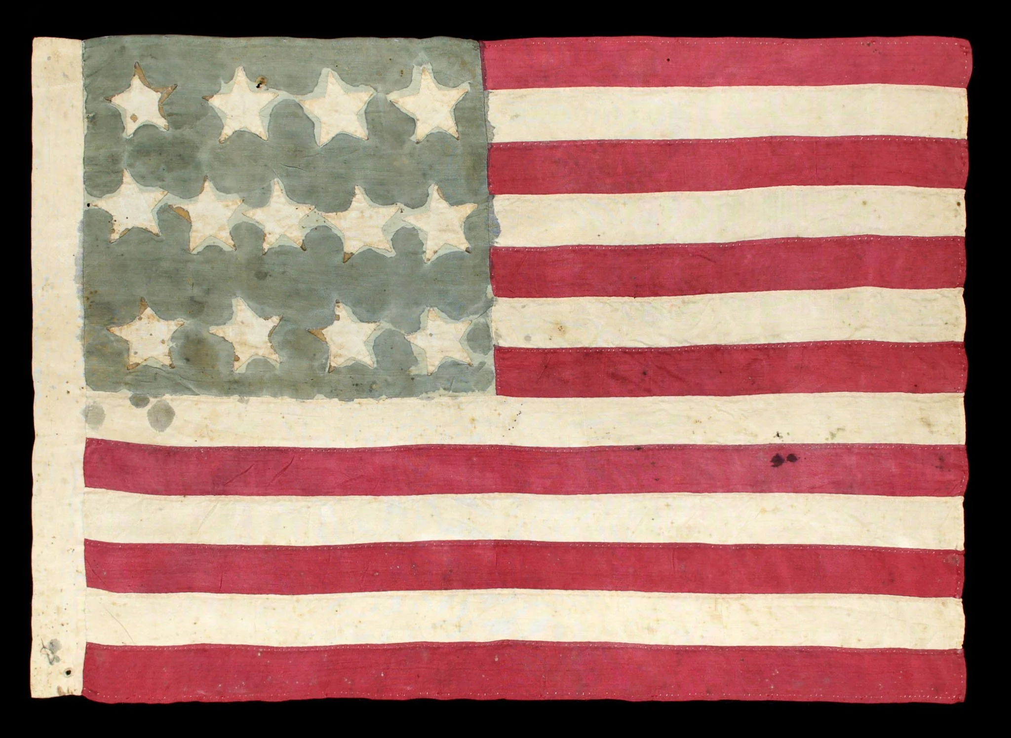 Outstanding 13 Star Antique American Flag with a 4-5-4 Pattern | Civil War to Centennial Era | Circa 1861–1876