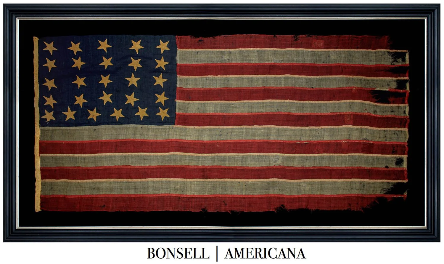 Extremely Early and Exceptional 26 Star Flag | U.S. Navy or Maritime Use | Michigan Statehood | Circa 1837-1845
