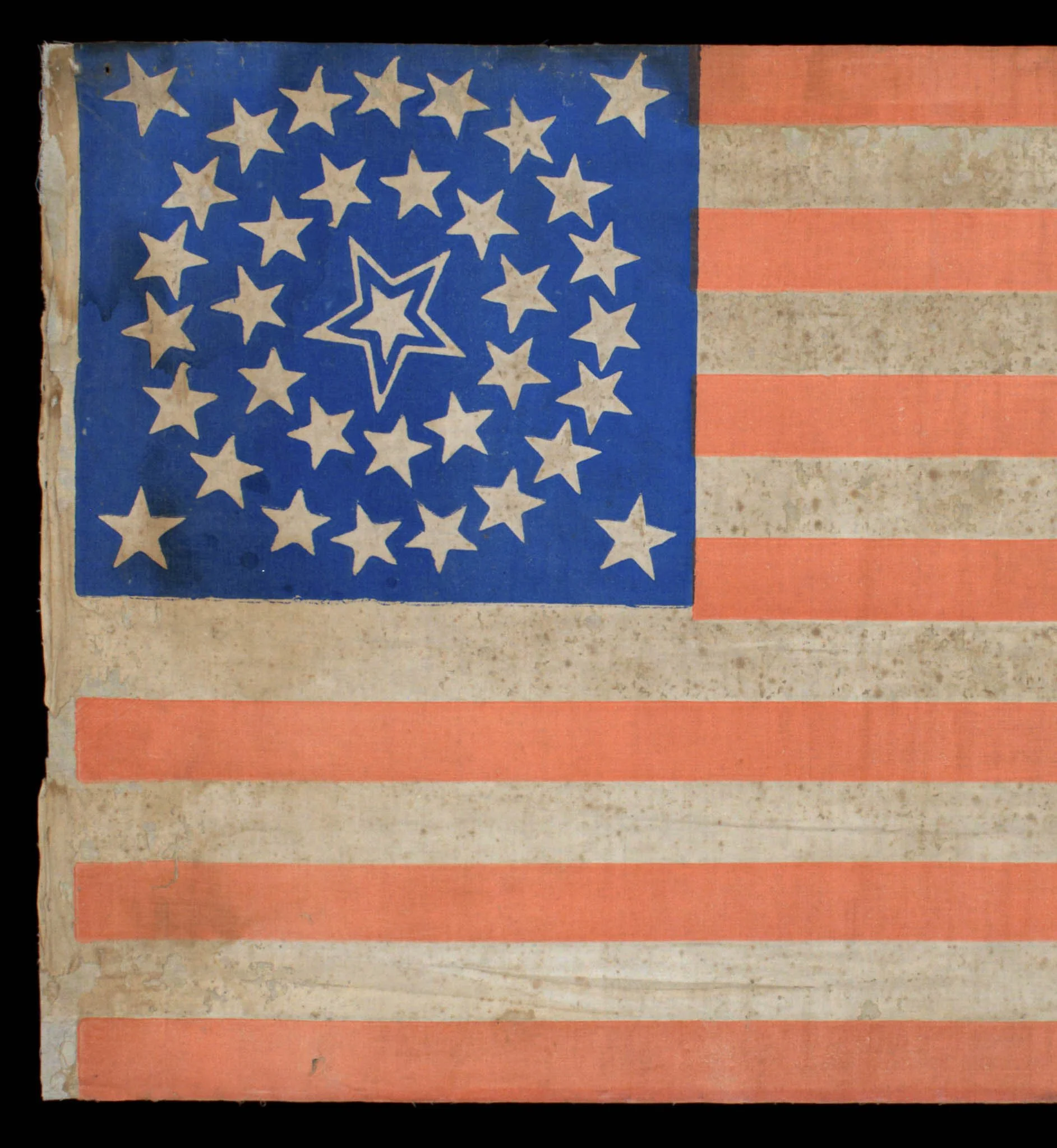36 Star Antique Flag with a Medallion and Haloed Center Star-5.jpg
