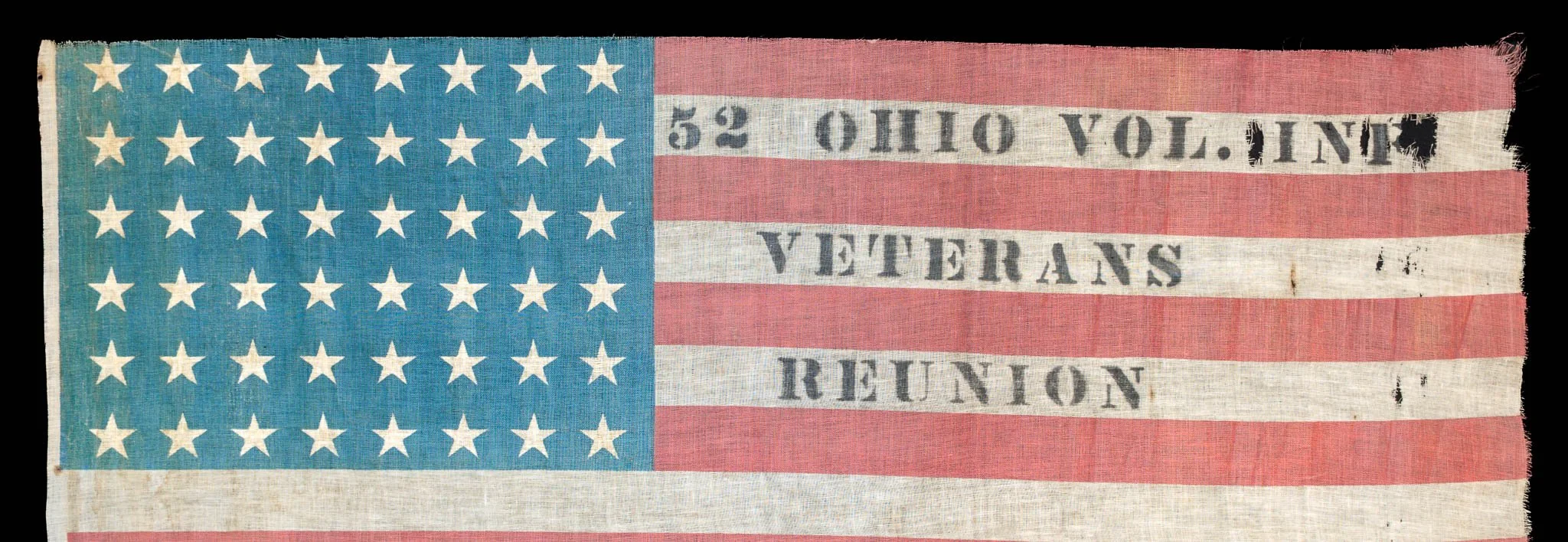 48 Star Antique Flag with 52 Ohio Volunteer Infantry Overprint-3.jpg