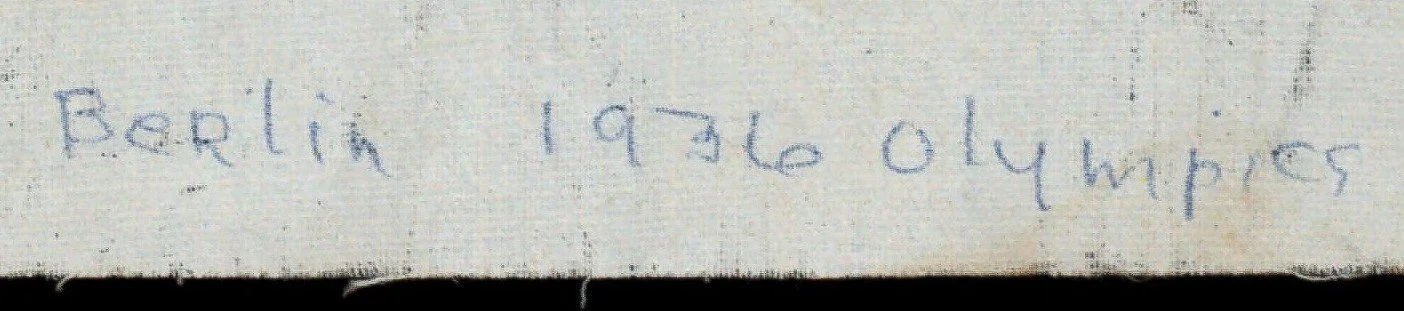 5. Antique Berlin Olympics Flag Circa 1936.jpg