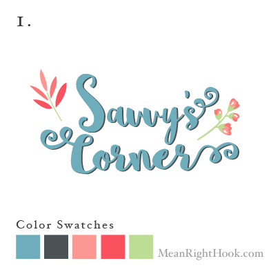 Savvy's Corner Logo Design from MeanRightHook.com