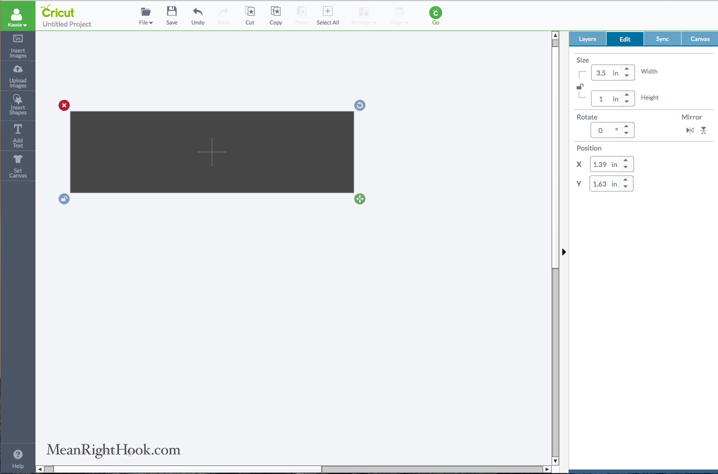 Making return address labels with your cricut explore mean right hook
