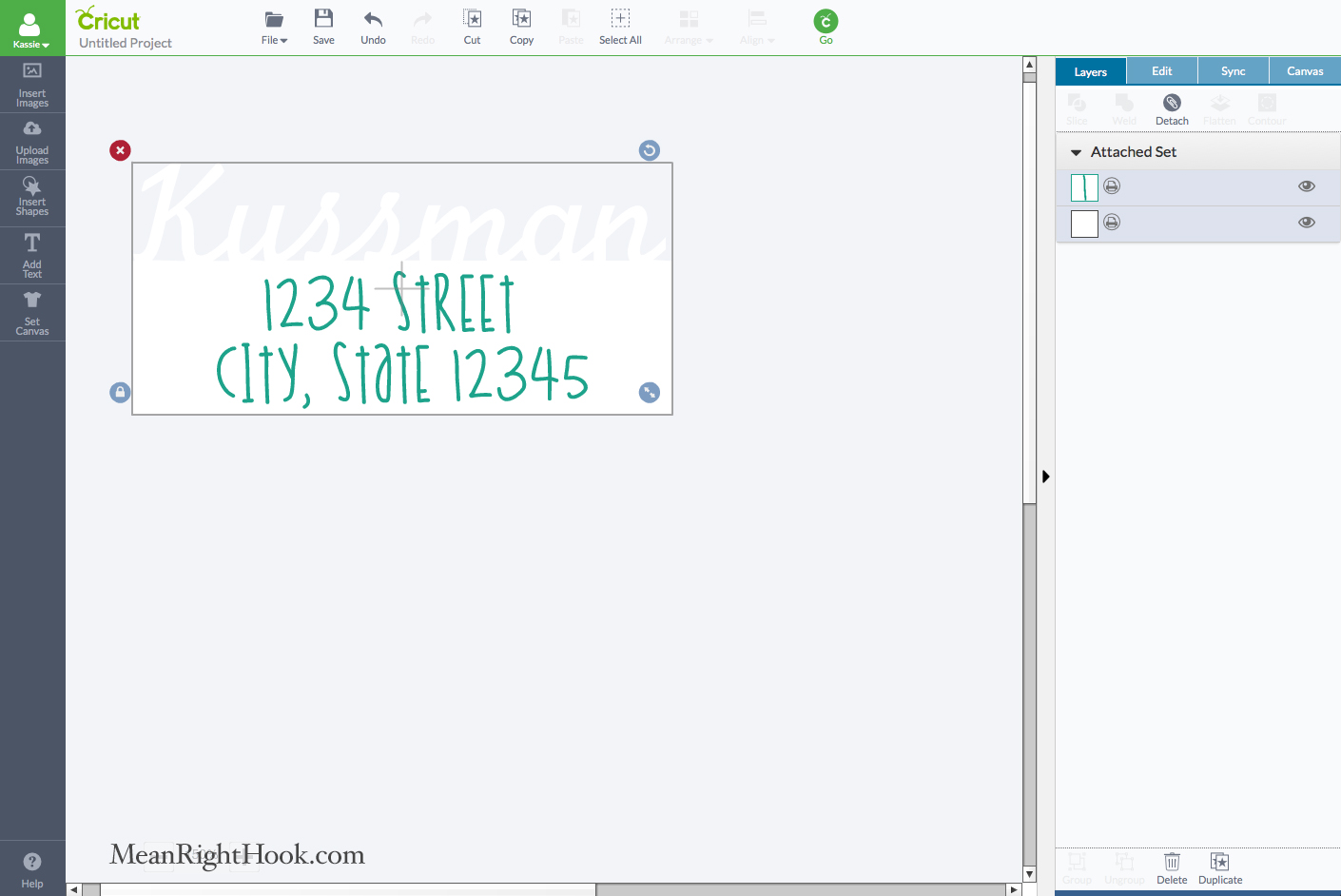 Making Return Address Labels with your Cricut Explore — Mean Right Hook