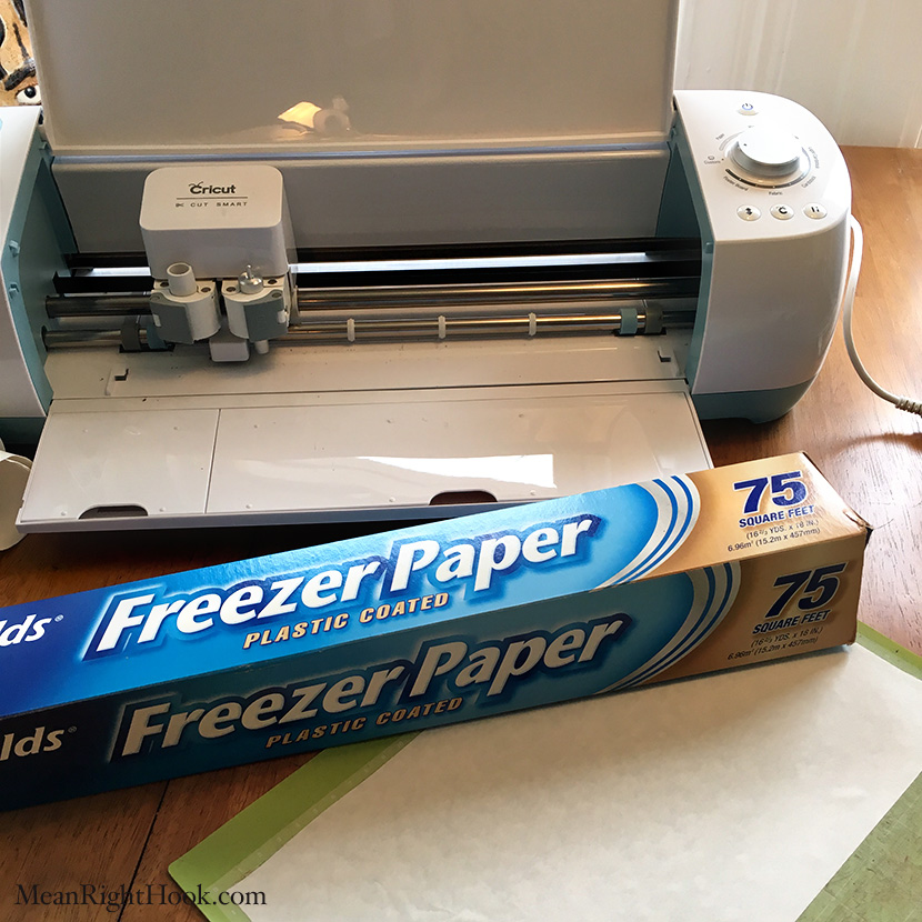 How to Cut Freezer Paper With The Cricut Explore | MeanRightHook.com