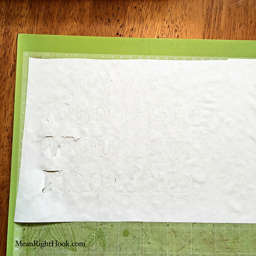 How to Cut Freezer Paper With The Cricut Explore | MeanRightHook.com