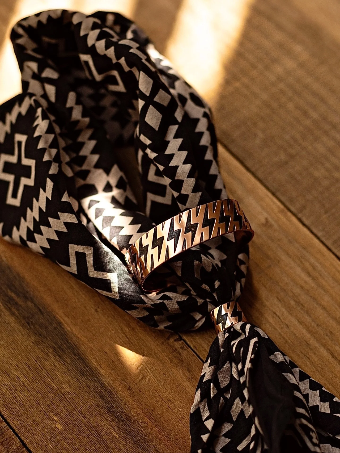 ⚡️Sold.⚡️ Pieces like these carry more than just metal. They hold time, intention, and a story that continues on once they leave my hands. That&rsquo;s a big part of why I love making jewelry. 
.
.
.
.
.
.
#nativeamericanjewelry #copperjewelry #rioje