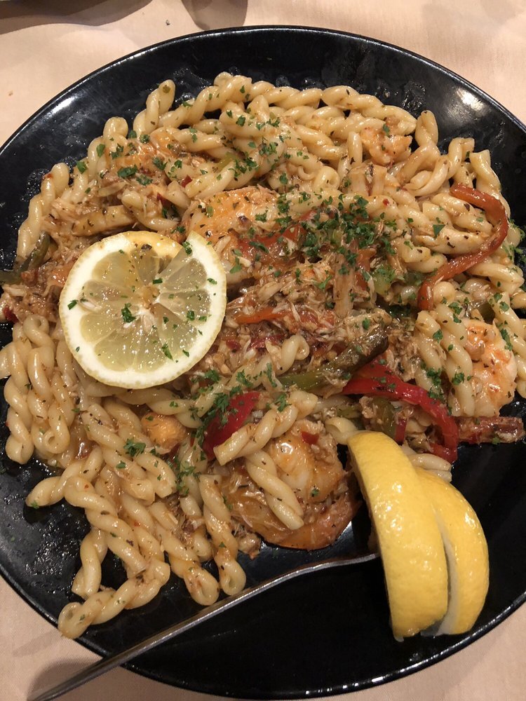 Fried Green Tomatoes – Seafood Pasta Aglio