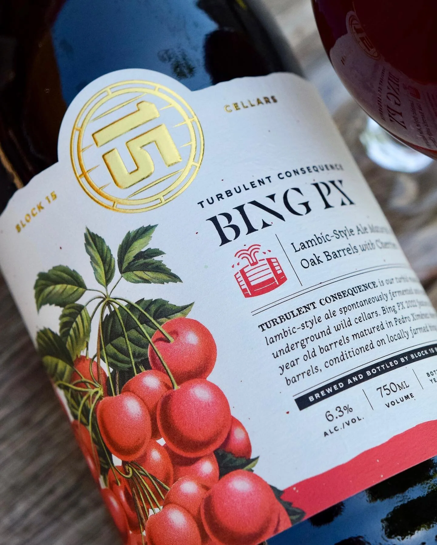 🍒 Turbulent Consequence Bing PX, aged to perfection and bursting with notes of tart cherries, dates, and almond, will be ready for you this Friday. 

A part of our lambic beer program, Turbulent Consequence Bing PX follows historic brewing methods a