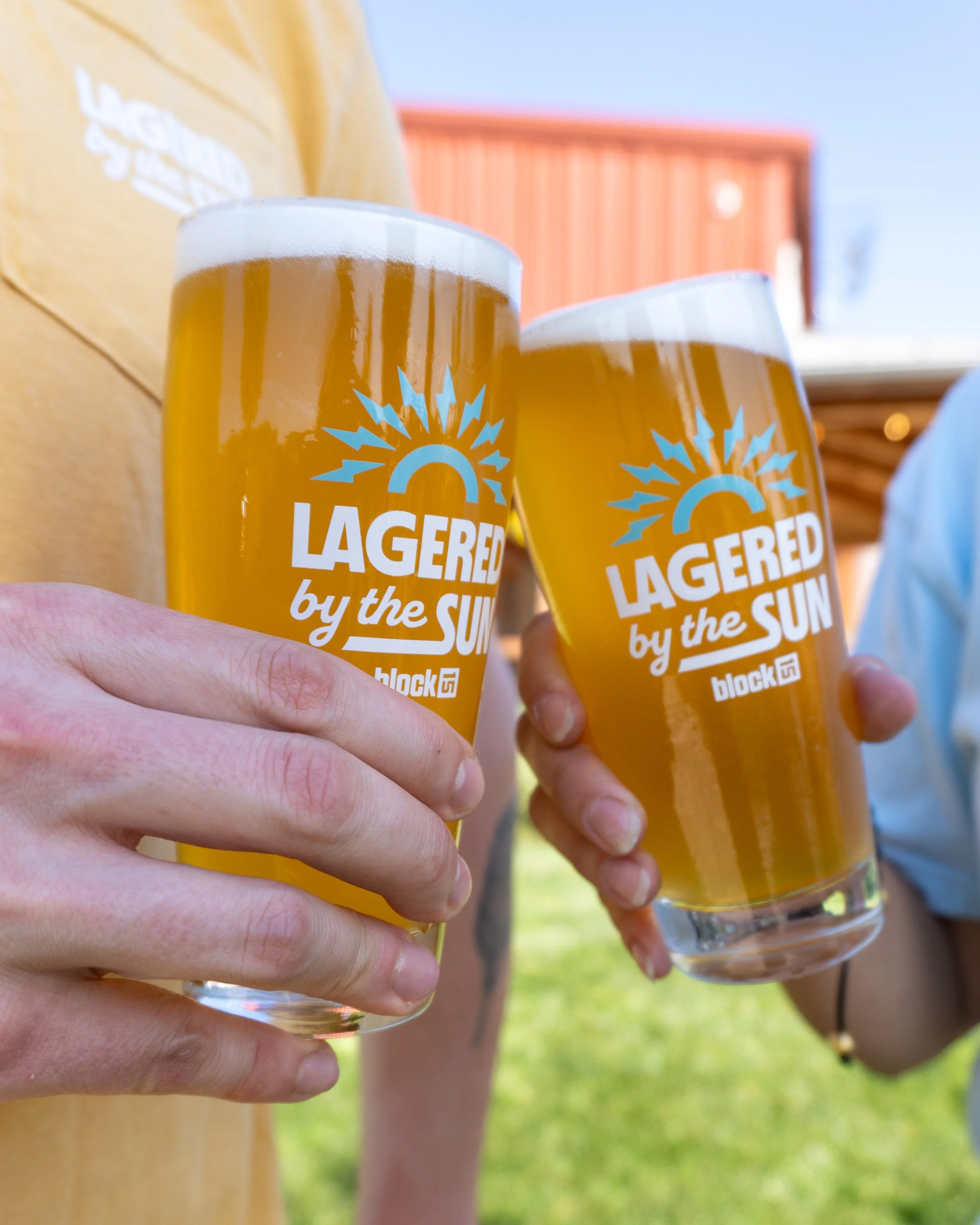 Lagered by the Sun Pint Glass