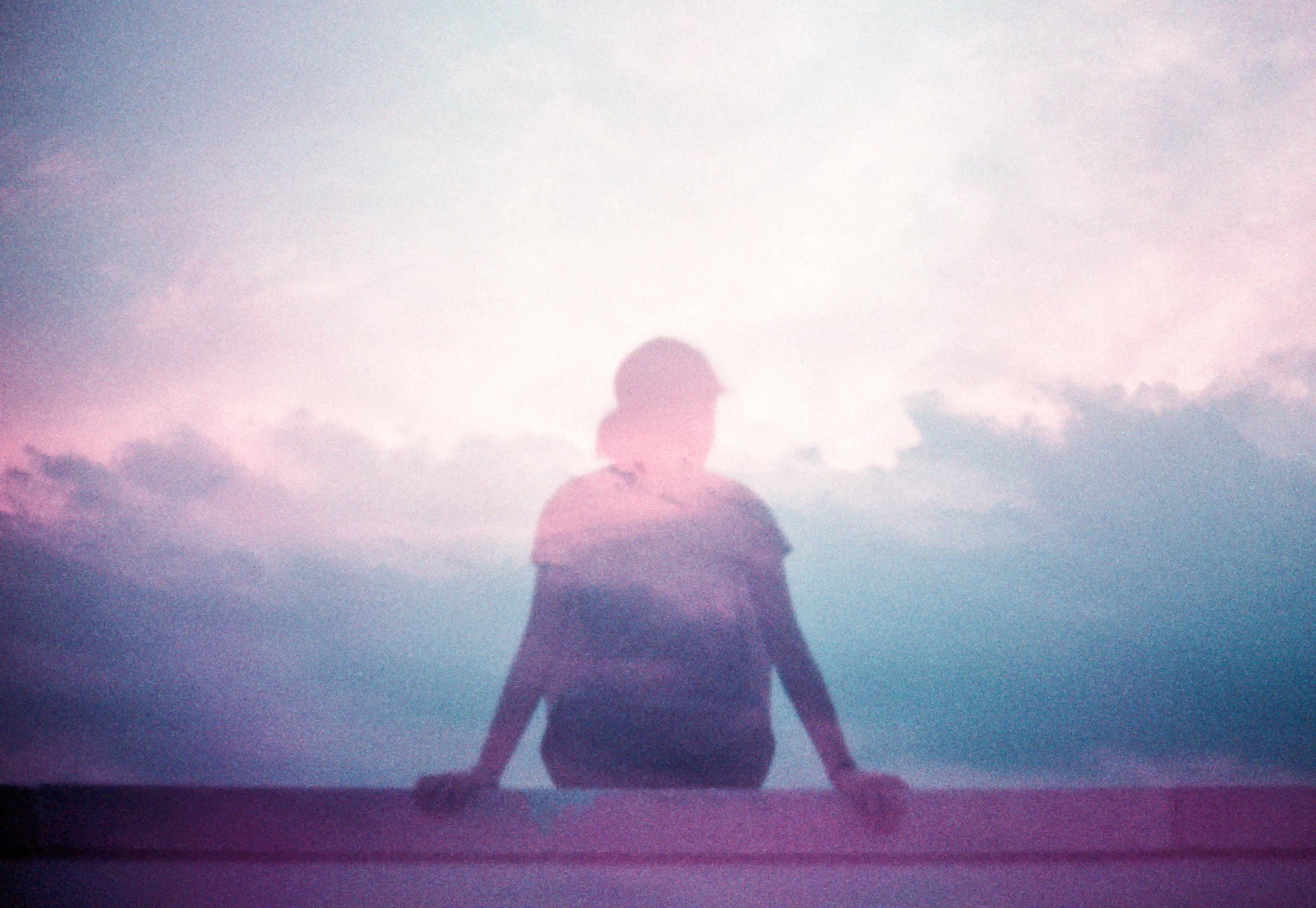 Self Doubt, Clear Future // Roof of a parking garage in Frederick, MD