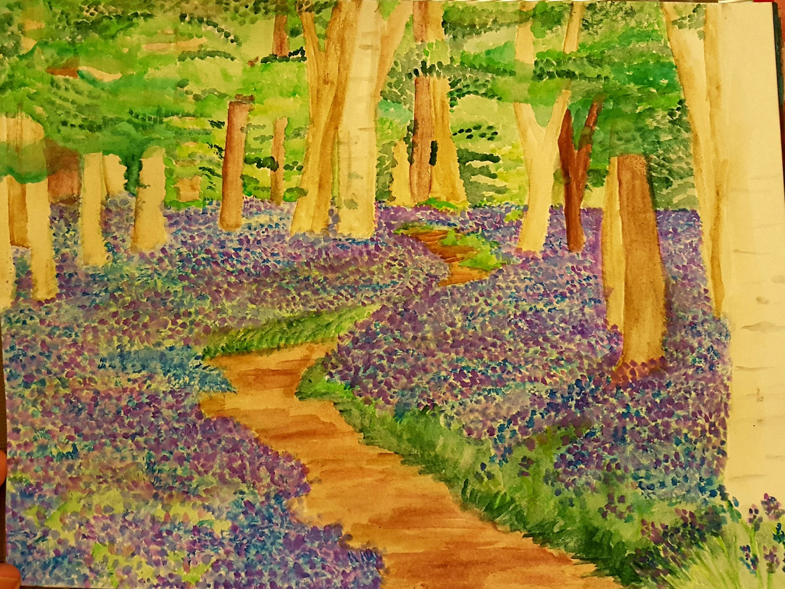 Bluebell path