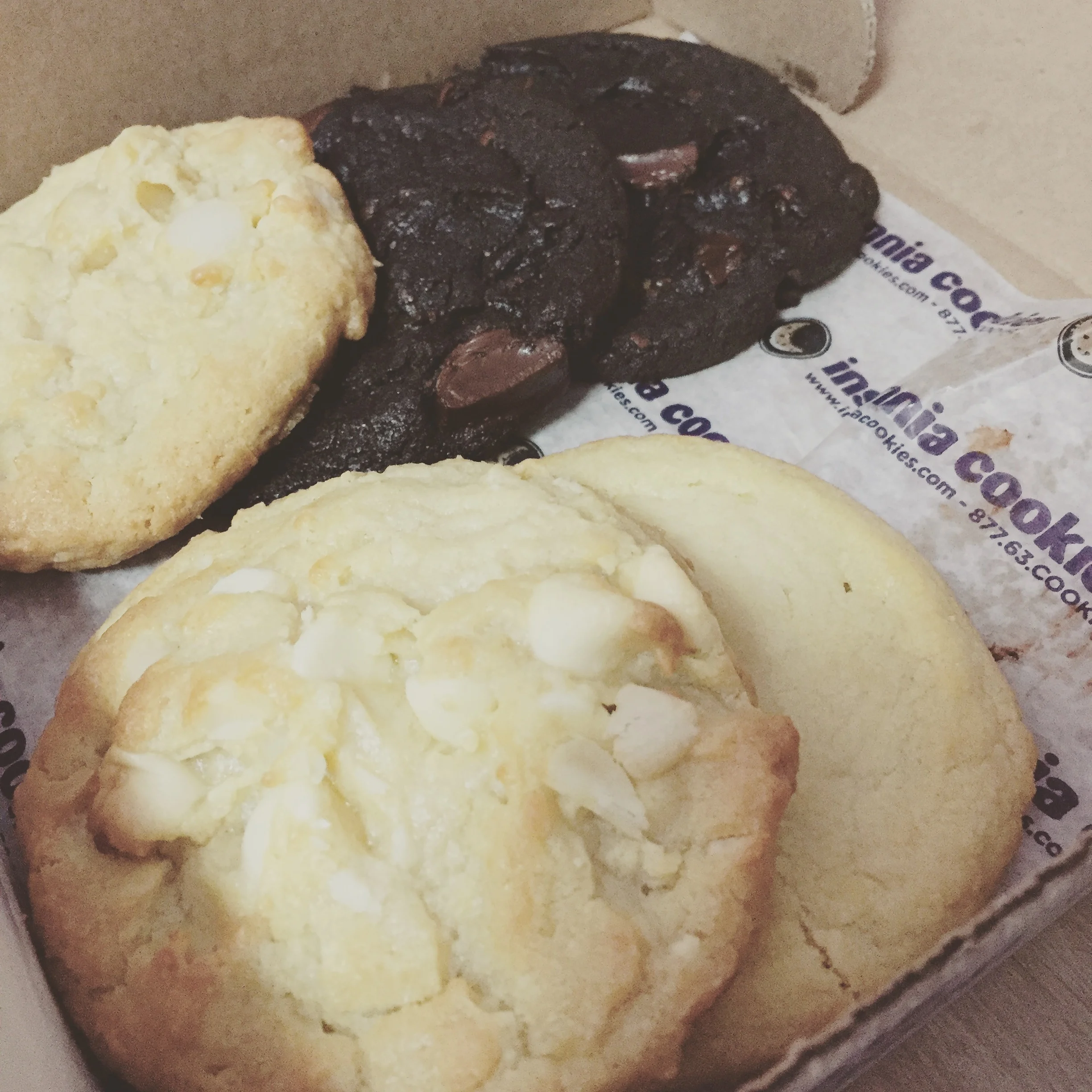 Stepped into Insomia Cookies on 13th Street to defrost while enjoying some freshly baked cookies and hot choco. ( Instagram.com/fcbsantiago )