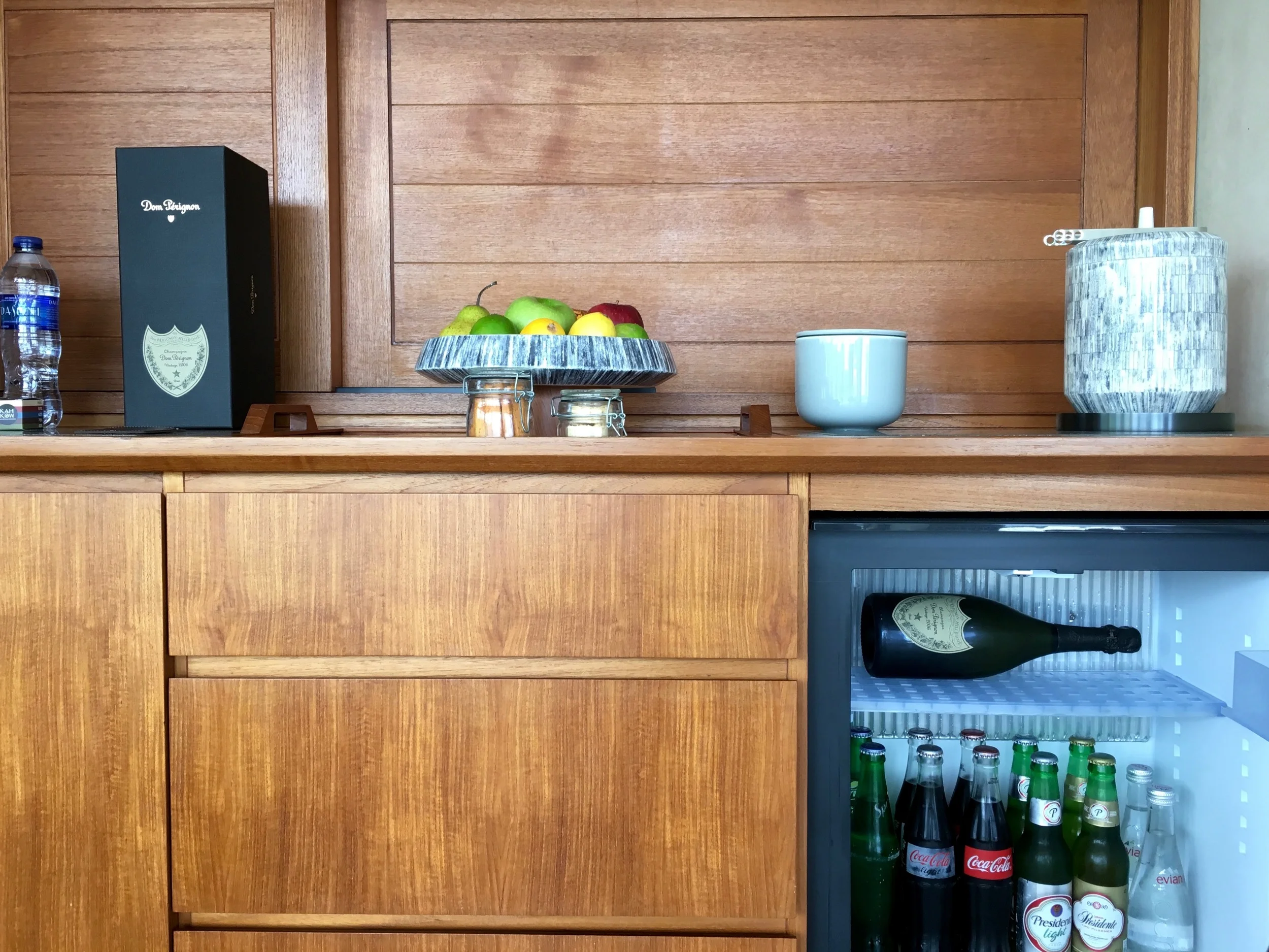 Complimentary mini-bar (Dom not included)