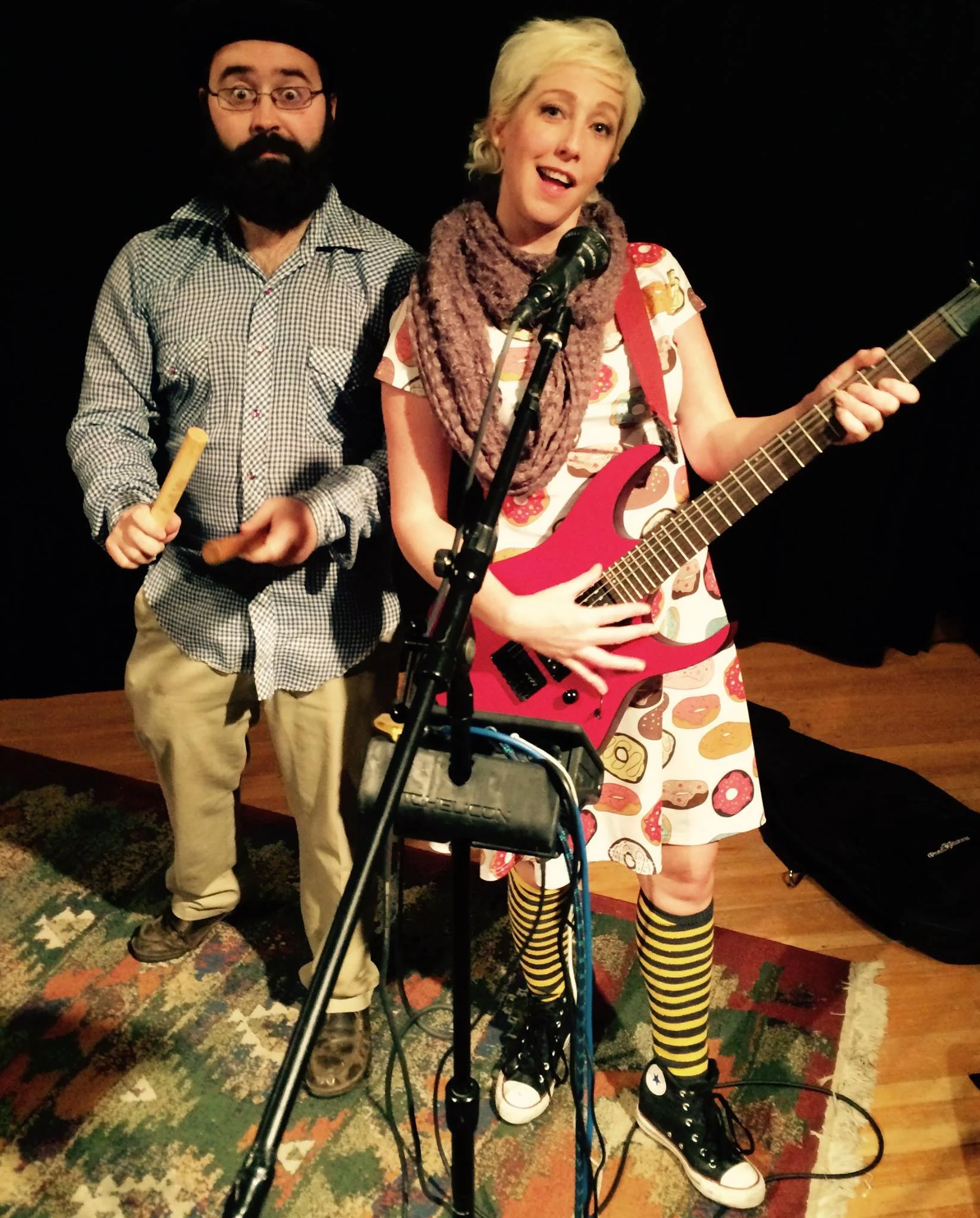 NYC Comedian Killy Dwyer with Eugene's Isaac Paris.