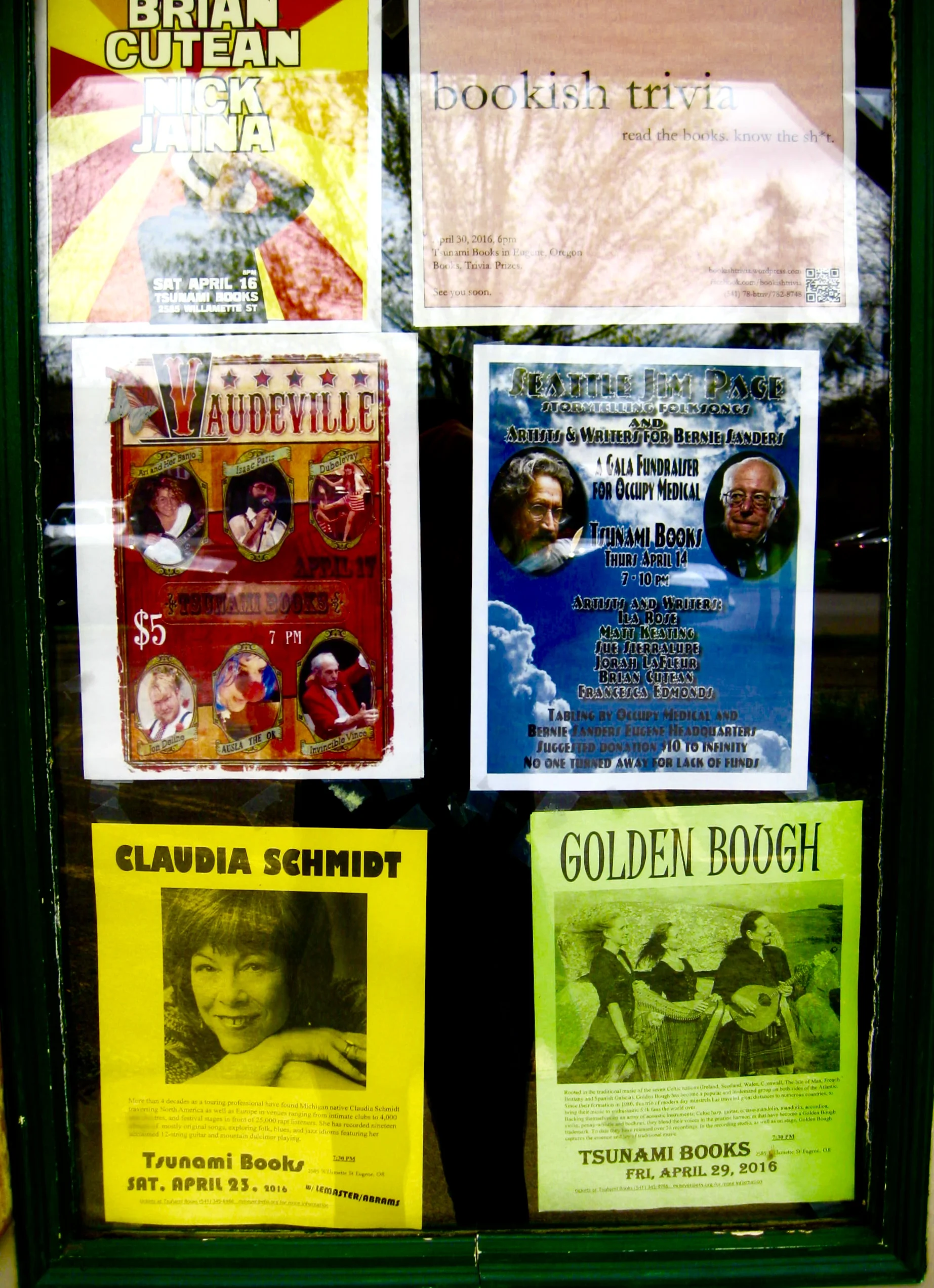 Tsunami's garden entrance door on just your average Monday! We have so many fantastic events coming up.