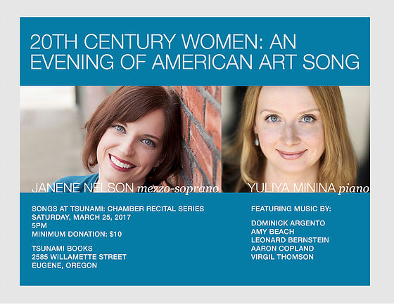 Songs at Tsunami, Featuring Janene Nelson and Yuliya Minina