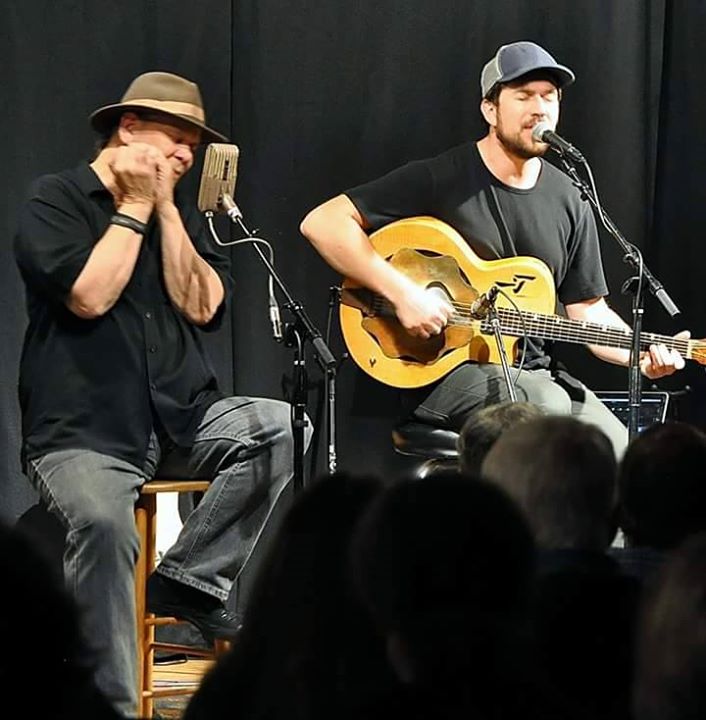David Jacobs-Strain and Bob Beach, slide guitar and harmonica extraordinaire