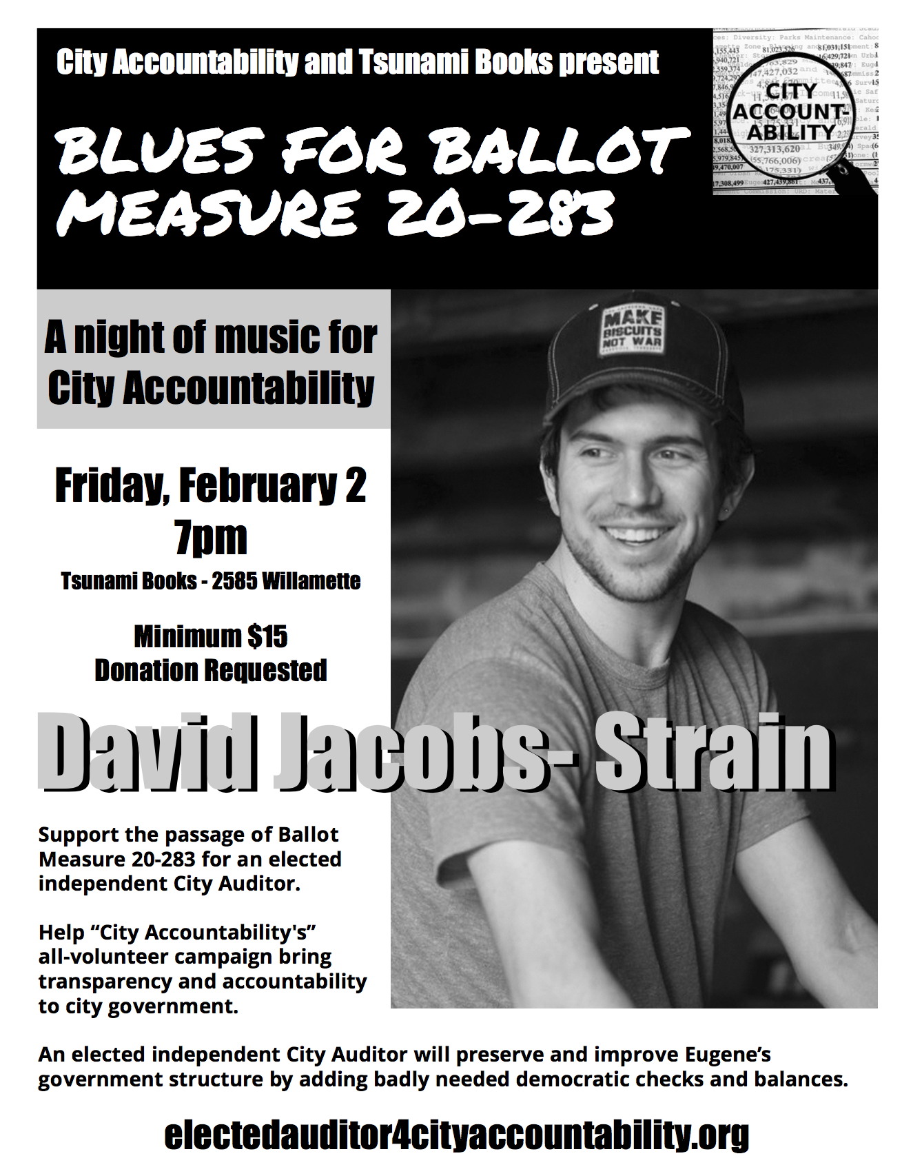 David Jacobs-Strain and Bob Beach:  Blues for Ballot Measure 20-283