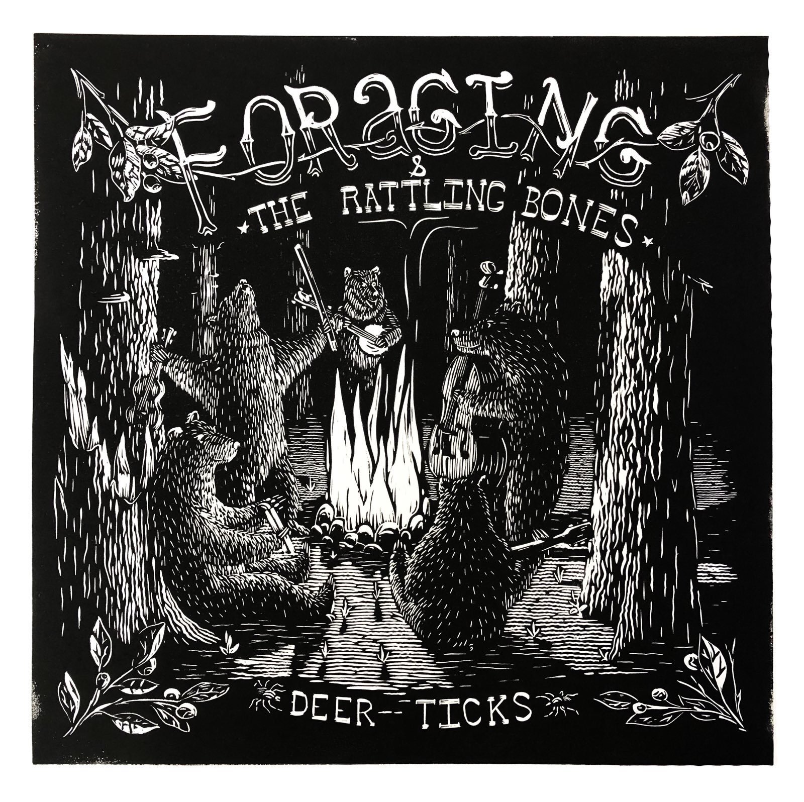 Foraging and the Rattling Bones: frantic fiddle tunes and rowdy sing-alongs with an emphasis on anti-capitalism, environmental justice and gender queering. 