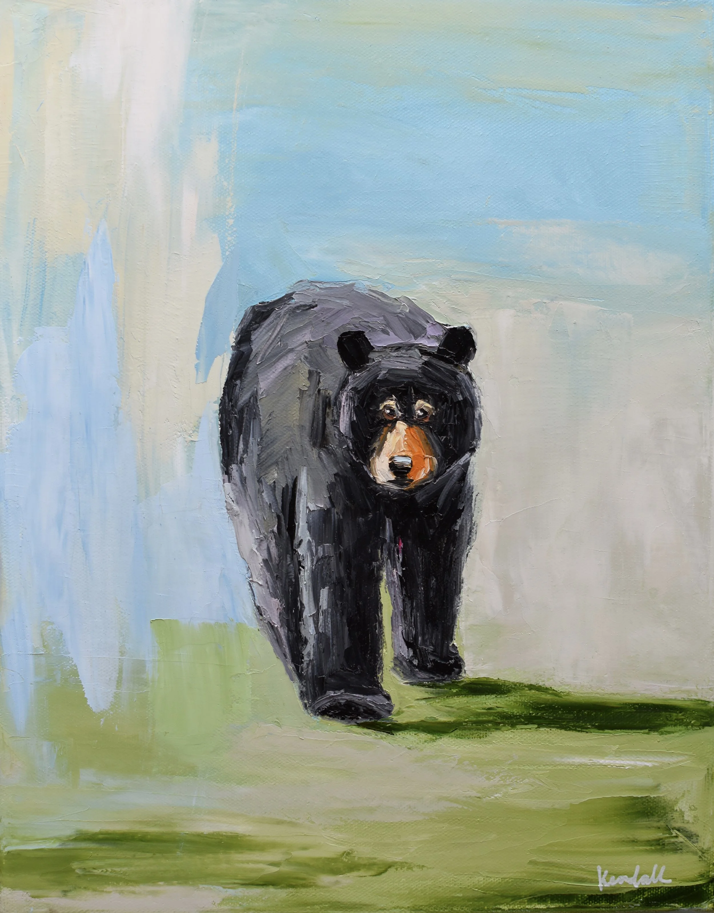 11 x 14 "Burly Black Bear"