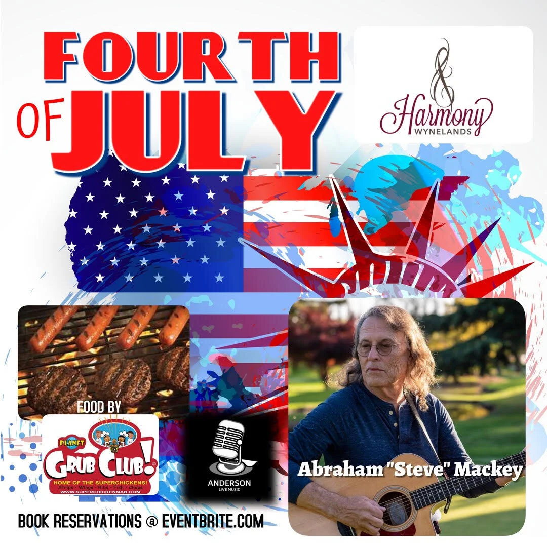 MUSIC ON THE PATIO FOR JULY 4TH