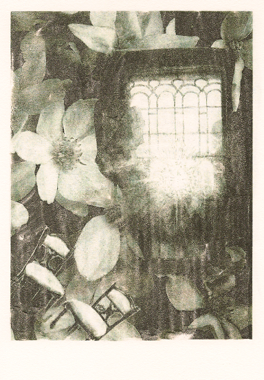 Master's Window. xerography Print Lacquer Thinner Transfer, 2013