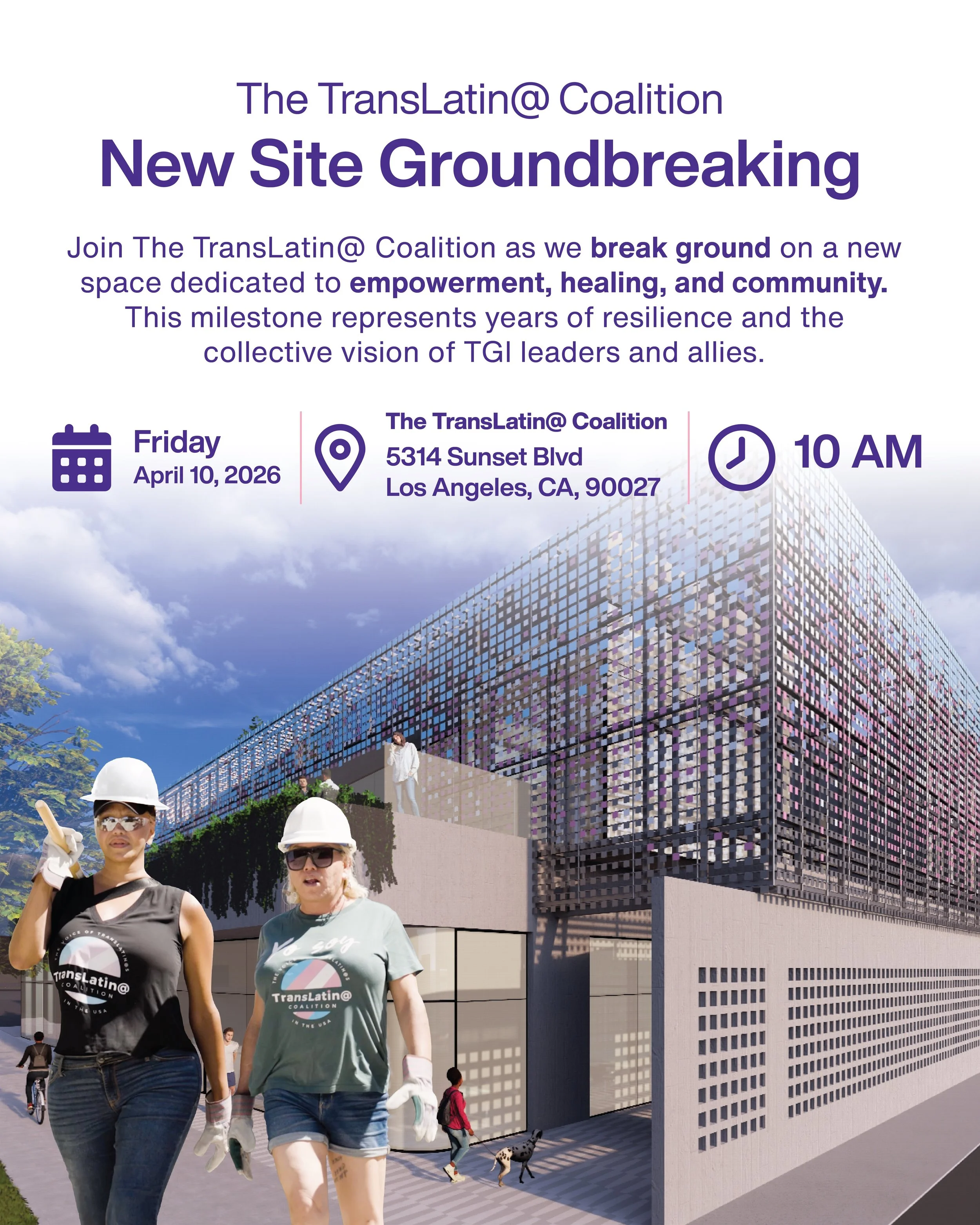 Ceremonia de inauguración de las obras del nuevo sitio web de la Coalición TransLatin@