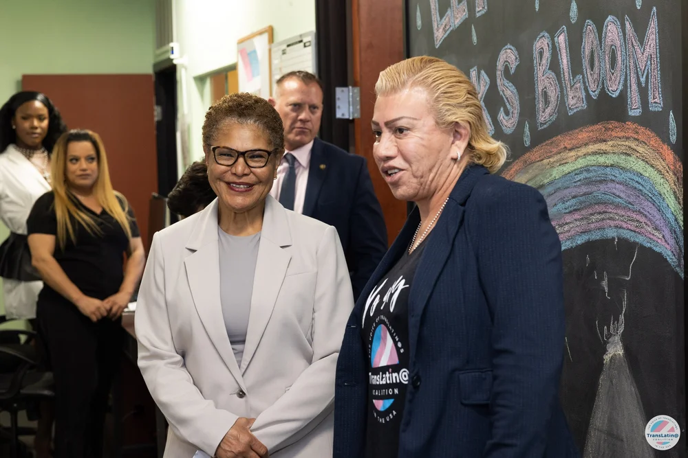 Mayor Karen Bass Visits The TransLatin@ Coalition: A Step Forward in Advocacy