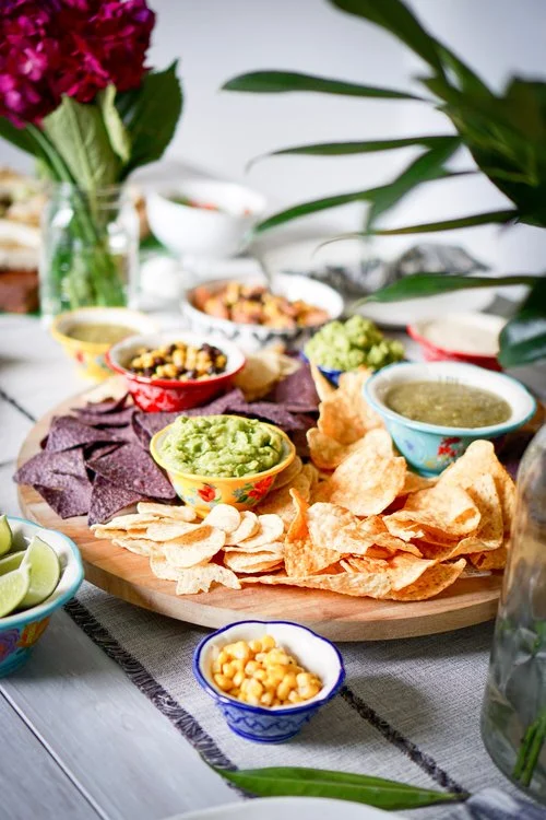 Super Bowl Cilantro-Bean Guacamole with Sieti Grain-Free Chips