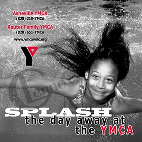 2008 YMCA of WNC Newspaper Sticker, appeared in June 2008