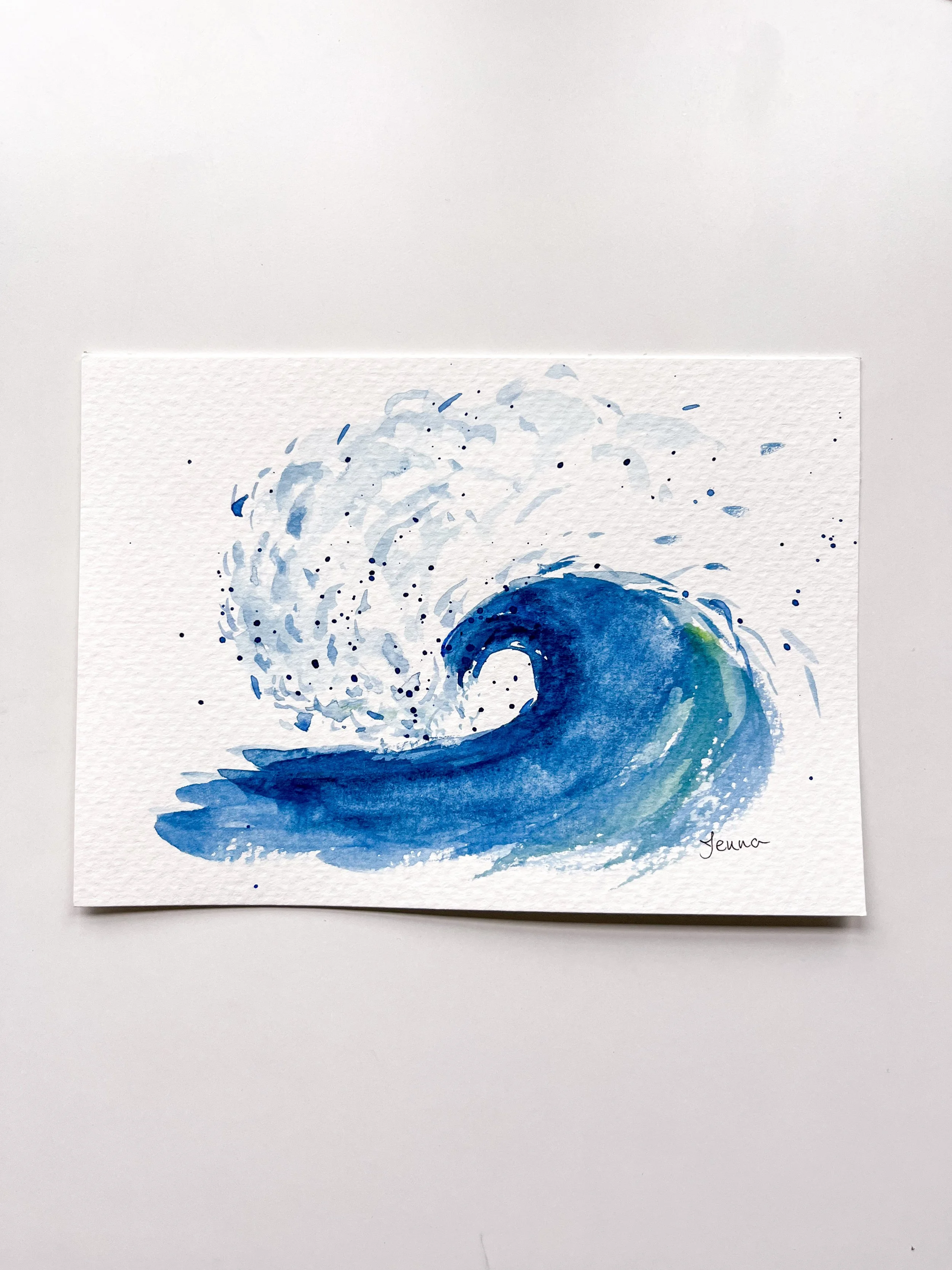5x7" Original Wave Deep