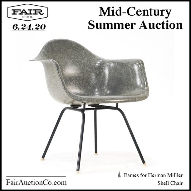 FOUR Auctions with Danish Modern Selling Soon! Bid NOW at FairAuctionCo.com!! #hermanmiller #charleseames #lcm