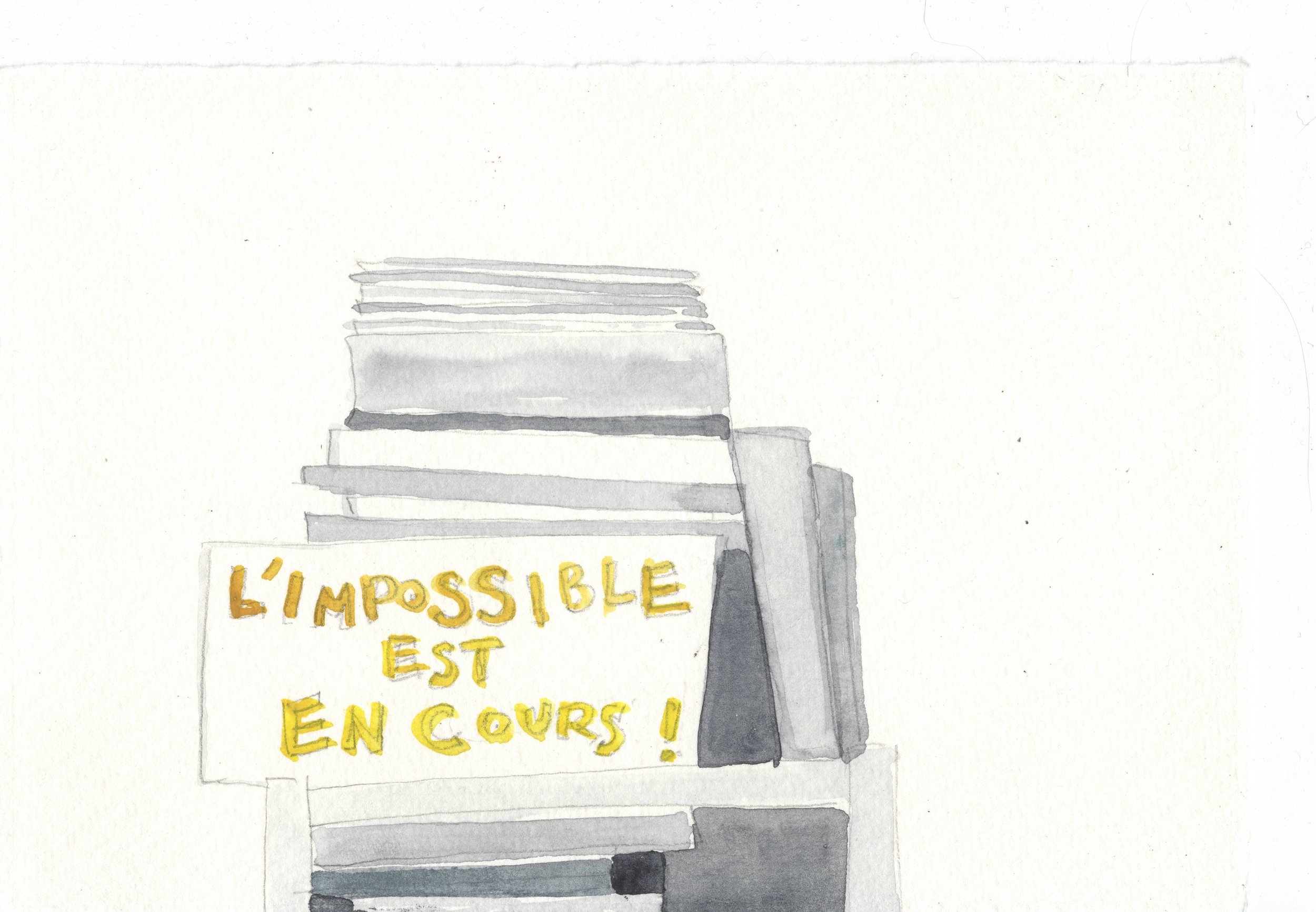 114 watercolors 4.25” x 6”, text on reverse, 2022