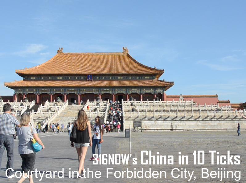 10 Ticks in China// Courtyard of the Forbidden City