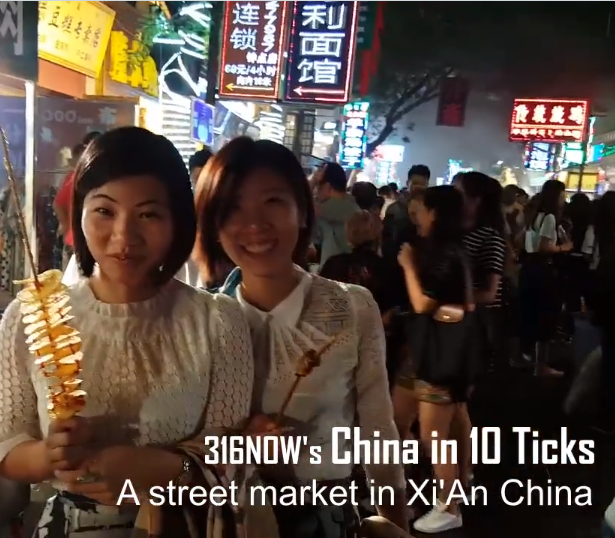10 Ticks// A street market in xi'An